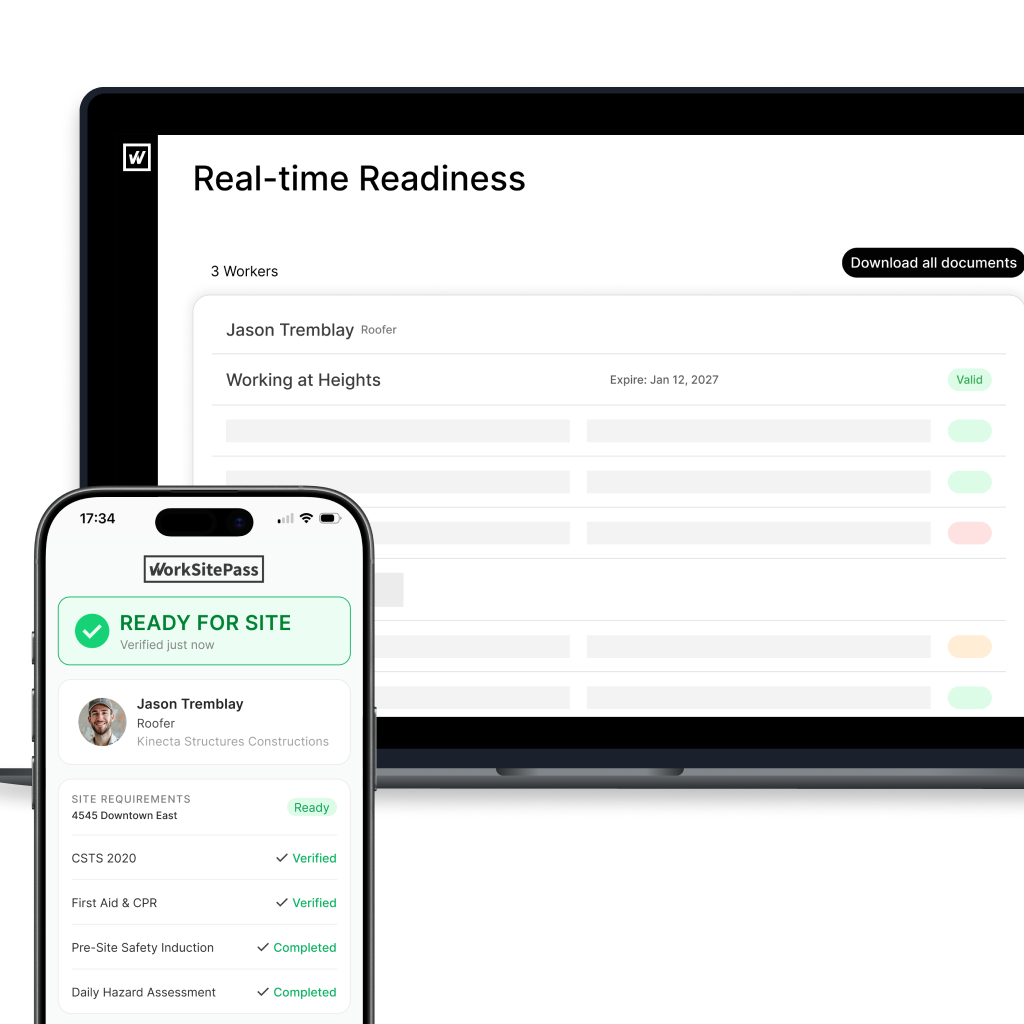 WorkSitePass verification in action